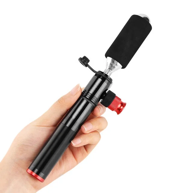 Handle pump and CO2 inflator 2 in 1 bicycle pump auto switch