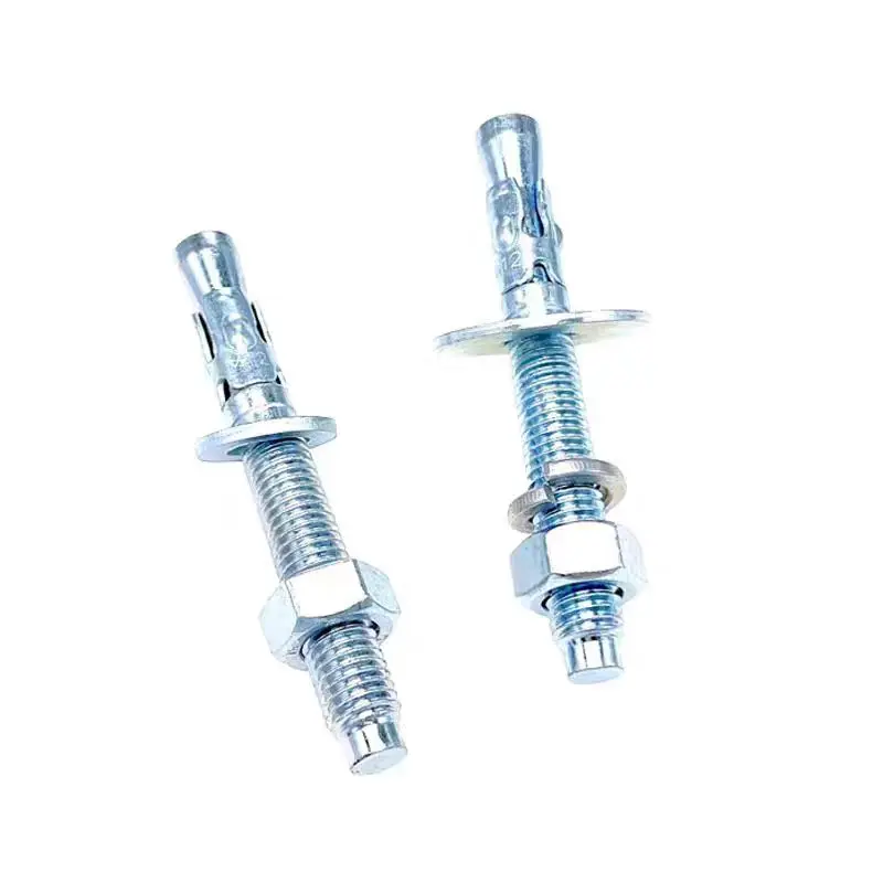 MALAXY 1/4 3/8 1/2 5/8 3/4 Stainless Steel Throught Bolt Concrete Wedge Anchor Bolts SS304 SS316 Wedge Anchor details