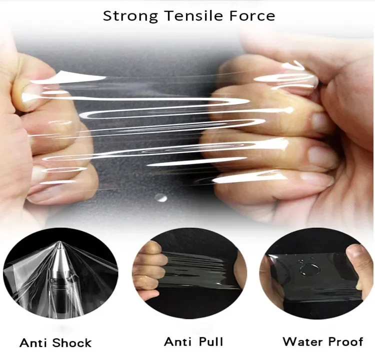 Free Sample Anti Fingerprint Full Coverage TPU Hydrogel Material Screen Protectors Film Roll for Mobile Phone Smartwatch Screen factory