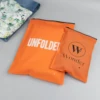 Translucence orange zipper bag