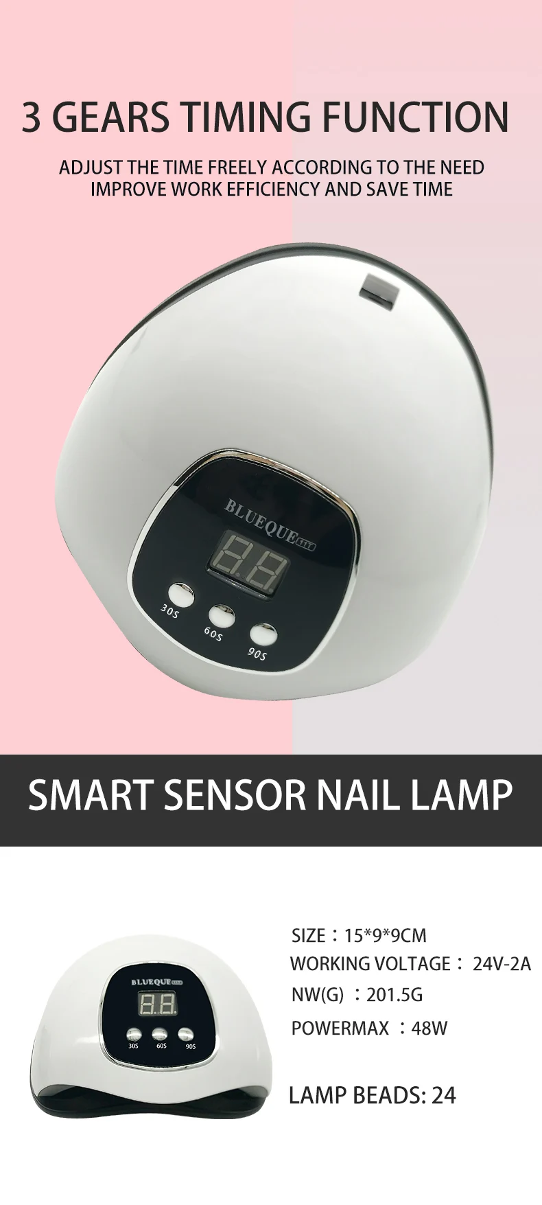 2025 AT-NDUV-021 For manicure shop UV LED nail lamp factory