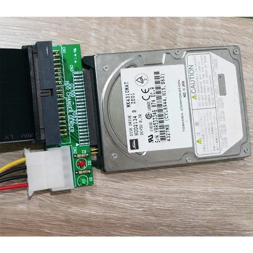 2.5〜3.5IDEアダプター、2.5インチ44ピンハードディスクドライブ