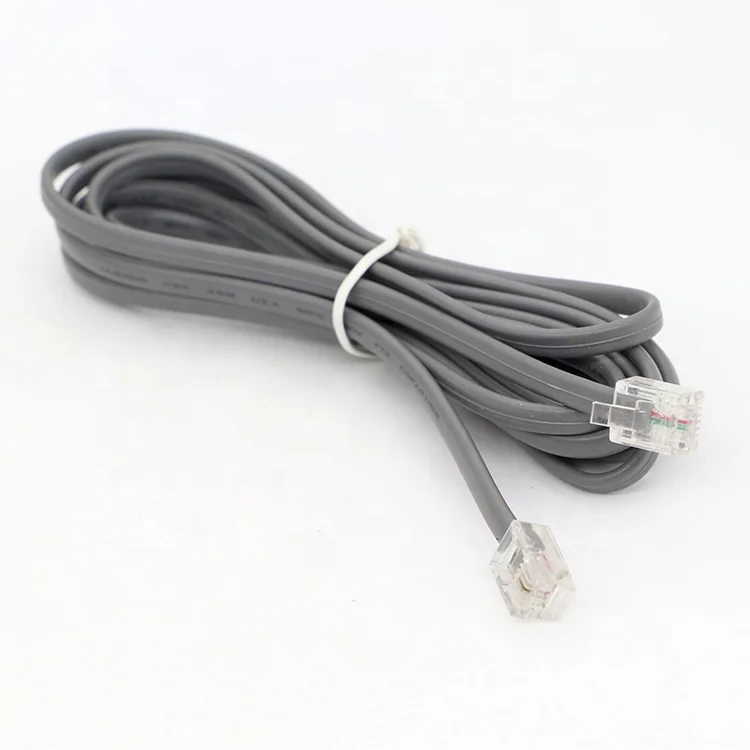 RJ9 RJ10 RJ11 to RJ11 6P2C Intercom ADSI Telephone Cable