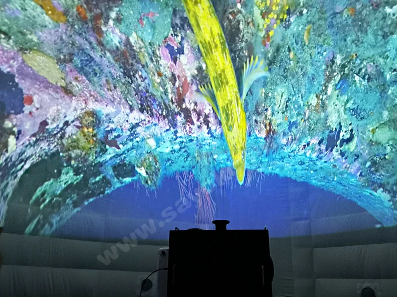 Sayok 6500LM Portable Inflatable Planetarium with 1 Year Warranty and 4 Wheels for HD Fulldome Projection