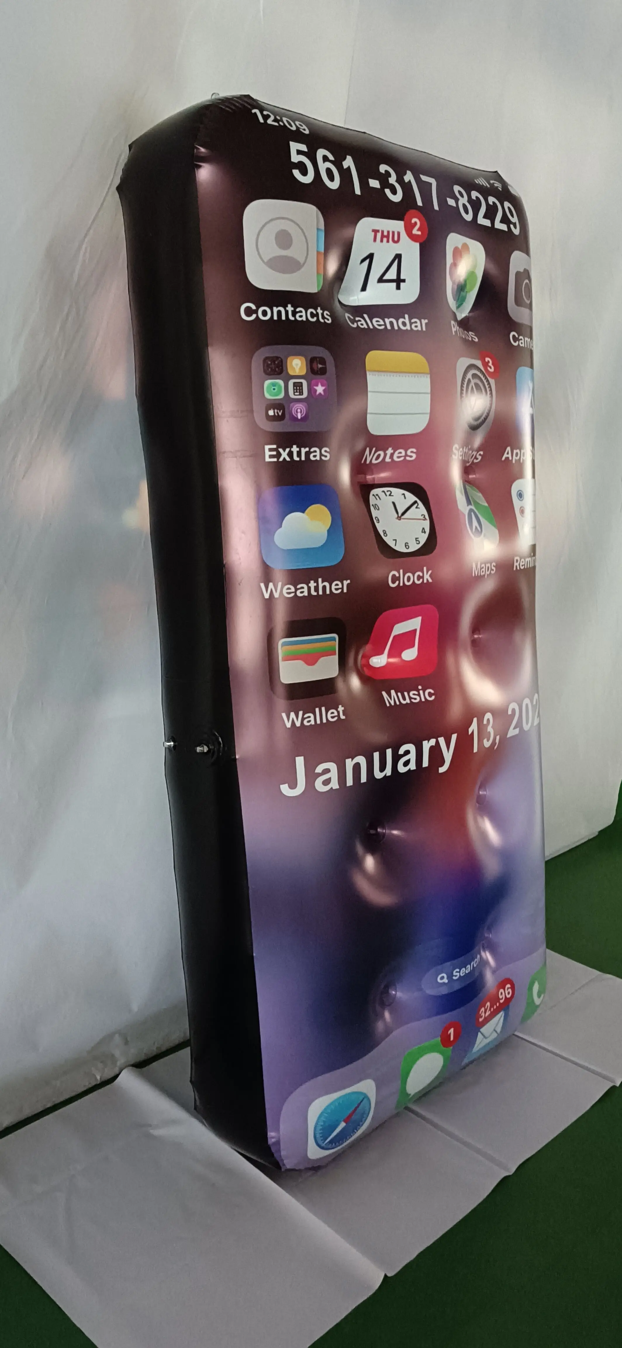 Customized Balloon Smart Phone Model Inflatable Mobile Phone Advertising Inflatable iphone for Sale