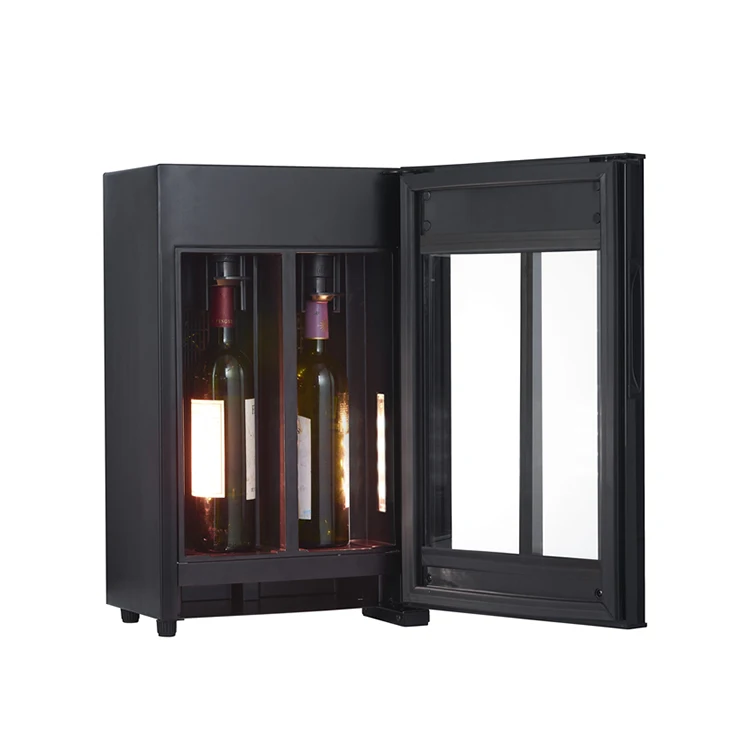 Wholesale  price household  electric 2 bottles  wine cooler dispenser machine with wine preservation system