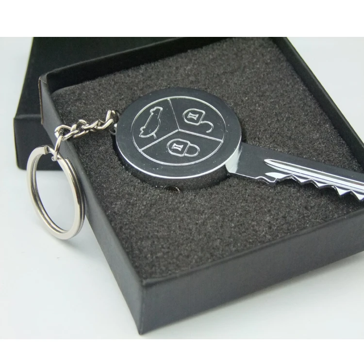 Custom Logo Metal Electronic Cigarette Lighter With Keychain