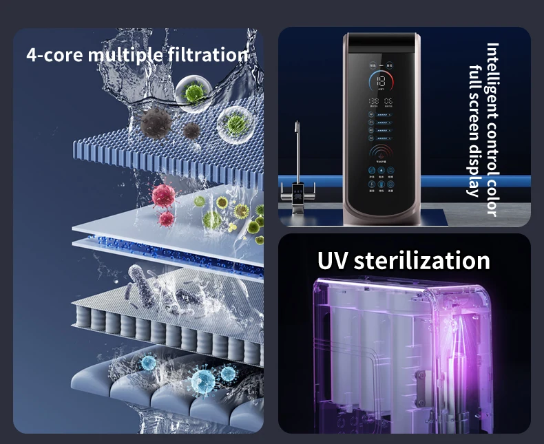 800G Reverse Osmosis Home Use Water Filter Life Reminder TDS Display Drinking Water Manufacturing Vendor