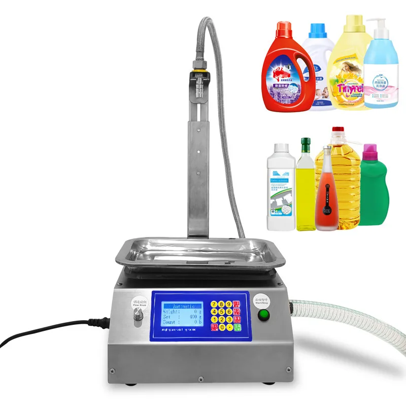 CSY-L17 High Quality Semi Automatic Weighing Paste Honey Gear Pump Filling Machine Piston Shampoo Cosmetic Cream Small Bottle
