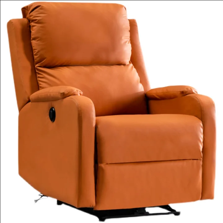 Sofa elektrike e paraklasës, me shumë funksione, nga letheri autentike, për dhomën e vogël të jetimit, me funksion masazhi, nga letheri e vërtetë dhe drurë