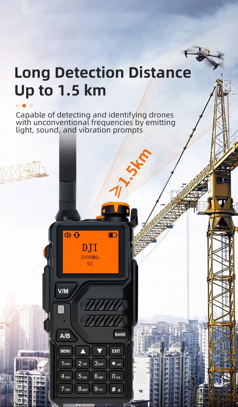Identify DJI FPV UAV Detection Portable Handheld Ultra-wide Full-Band ...