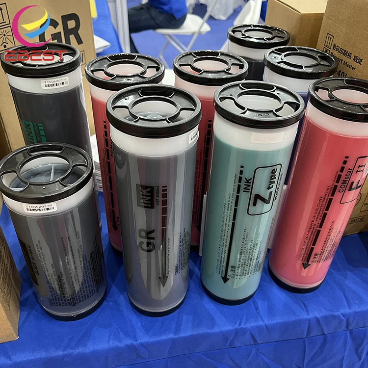 EBEST Compatible for HC5500 Ink Compatible Risos for 7050 7150 GD9630 FW5230 FT GD FW X1 CC Series Bottle Refill Pigment Ink