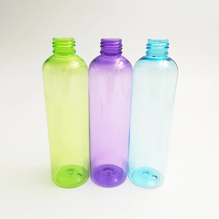 ODM Factory RUIPACK OEM Custom 250ml Empty Plastic PET Transparent Green Blue Yellow Color Cosmetic Spray Perfume Shampoo Containers Packaging Bottles Manufacturer
