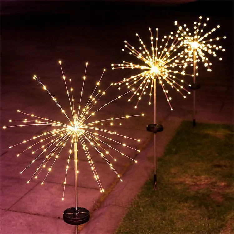 Copper Wire Firework String Lights Silver Copper Wire Fireworks String Electronic Fireworks Adornos Led Navidad Light