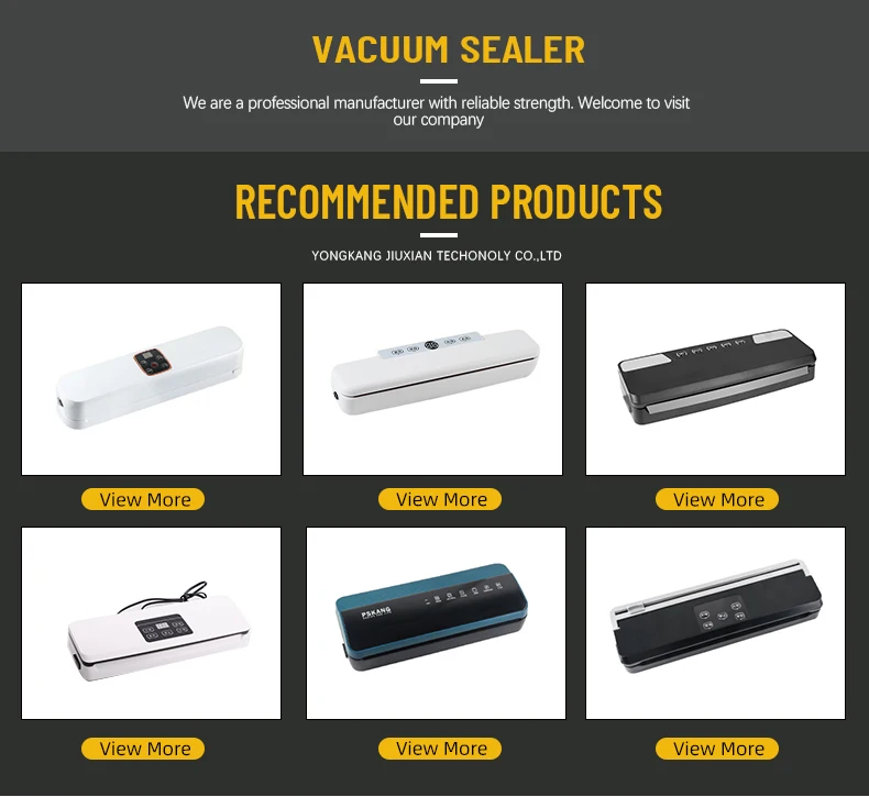 Top Sales Household Food Vacuum Sealer Food Saver Hand Held Portable