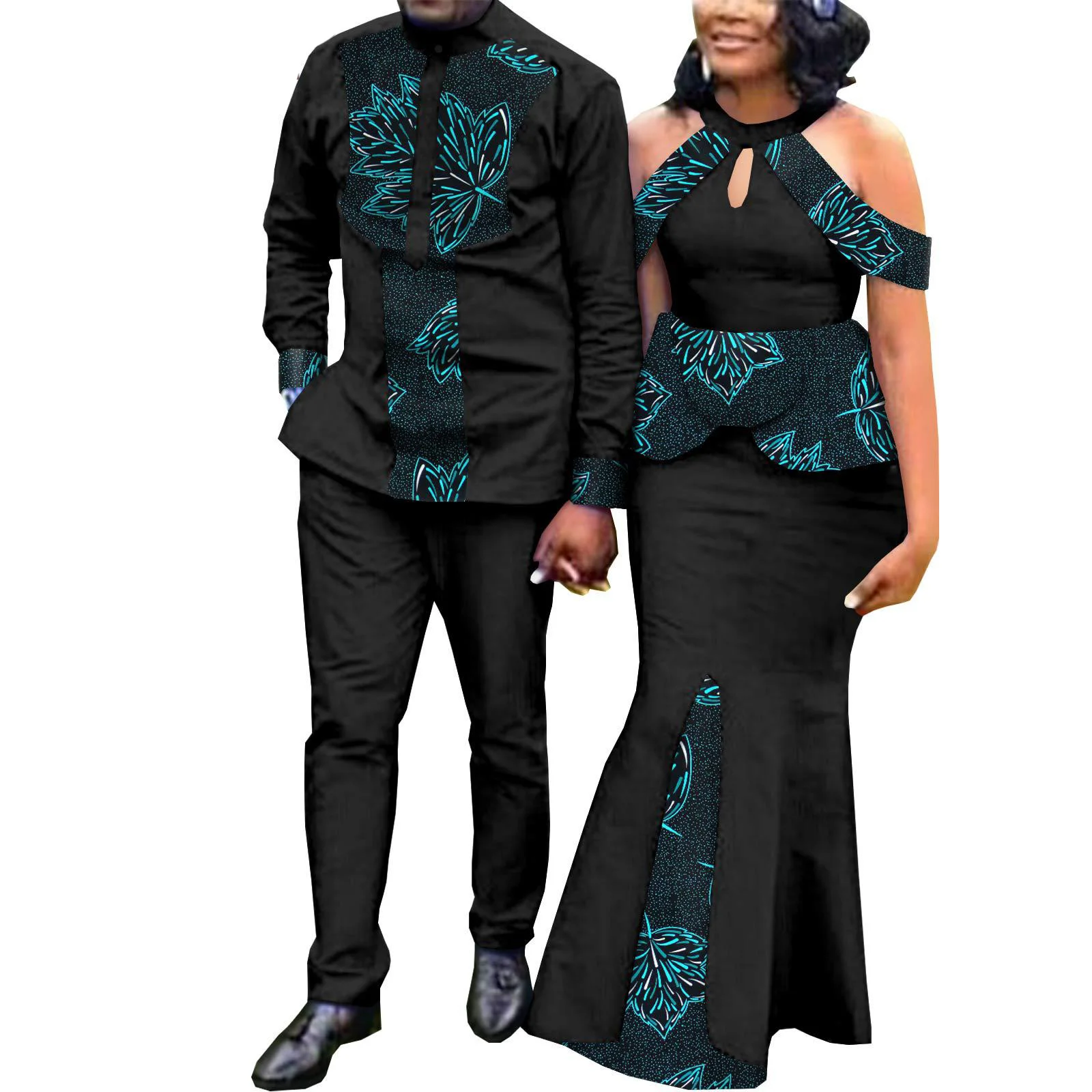15 Styles 2 Piece Set Vesace Traditional African Couples Dress For Men ...