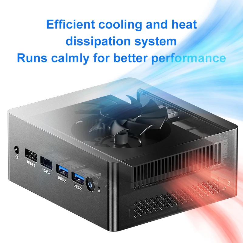 Mini PC Gaming Windows 11 Pro, Intel N100, 8G/16G RAM, 512G SSD