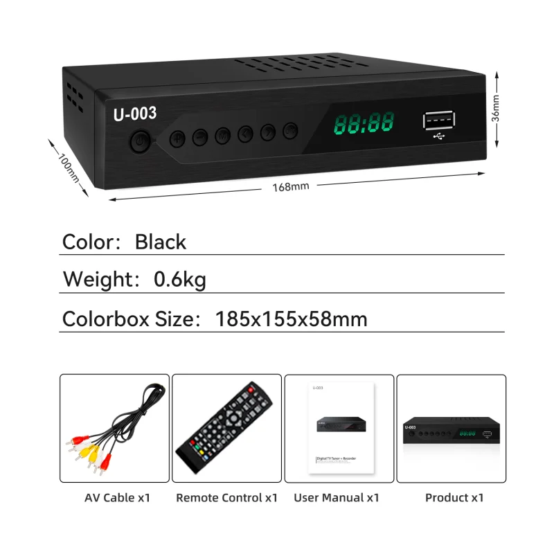 Korean Atsc Set Top Box FTA Digital Tv Receiver Streaming Device Set Top Box Tv Box Atsc Receiver