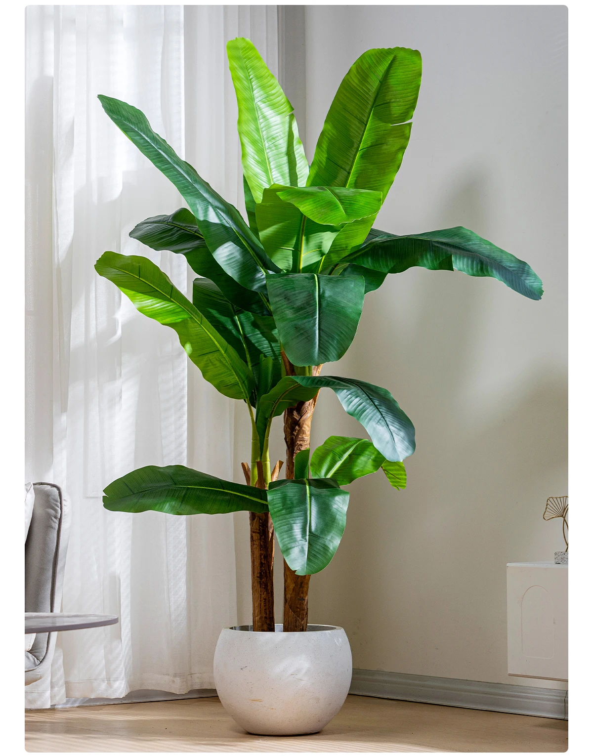 product large 2m outdoor home artificial bonsai tree pe plastic bird paradise palm traveler banana wedding decorative faux grass trees-12