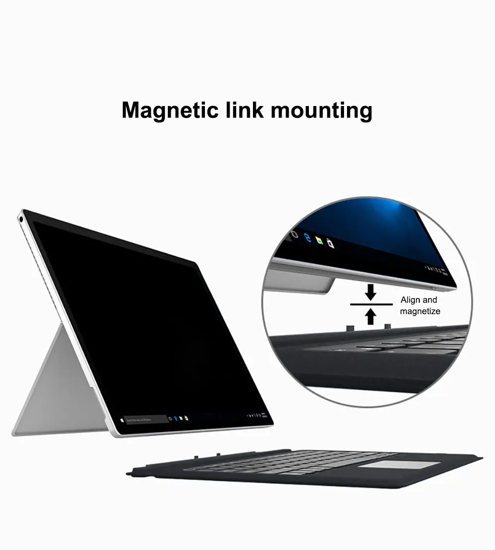product magic keyboard for microsoft surface type intelligent double sided clip magnetic adsorption advanced technology pbk201 laudtec-8