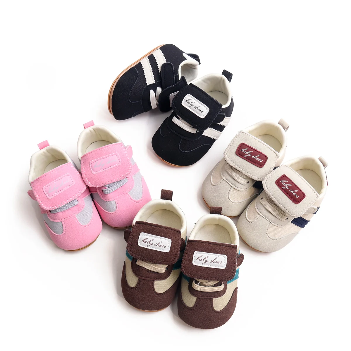 2026 Unisex Baby Toddler Sports Shoes Hot Selling Breathable Anti-Slippery Fashionable Trend for Boys Girls Spring Autumn Rubber