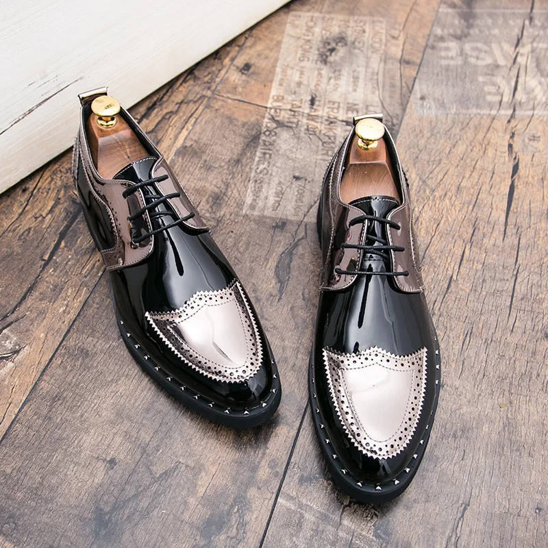 Оригинальные акции джентльмен модельные туфли на плоской подошве; Туфли-оксфорды для мужчин модные цены по прейскуранту завода-изготовителя