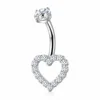 Halo di cuore cavo d'argento