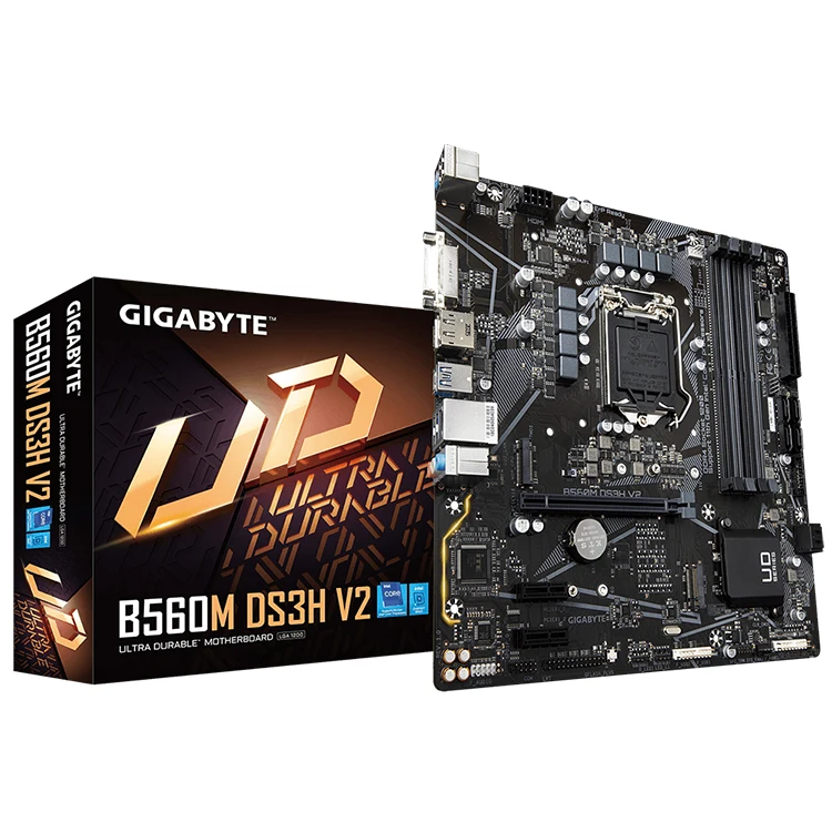 Core i5-10400 & GIGABYTE B560M DS3H セット GIGABYTE B560M DS3H V2 Motherboard - Supports Intel Core I5
