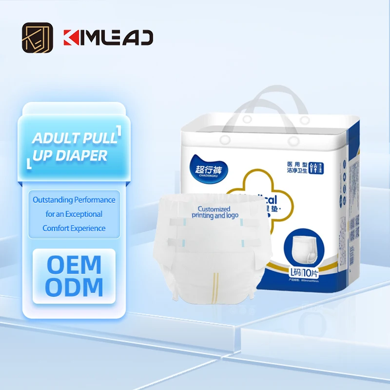 Kimlead xl couches jetables pour adultes incontinence couche adulte couches pantalons adultes jetables