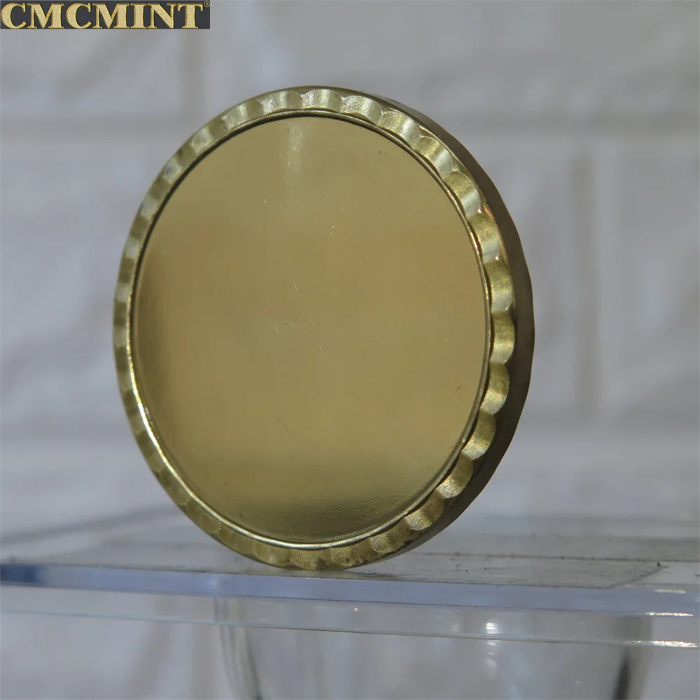 Custom Metal Brass Blanks Oz 999 moneta in ottone Fine per Self Design  Carving moneta vuota incisa al Laser
