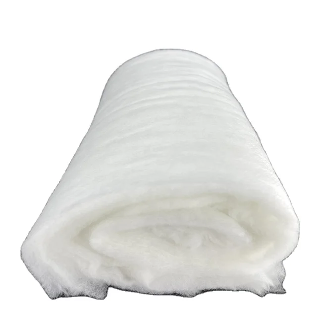 Polyester wadding Padding 100% post- consumer recycled polyester fiberfill batting