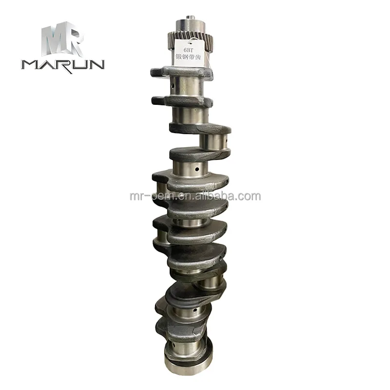 6BT High Quality Forged Steel Original Crankshaft for Excavator Cummin-s Engine Parts