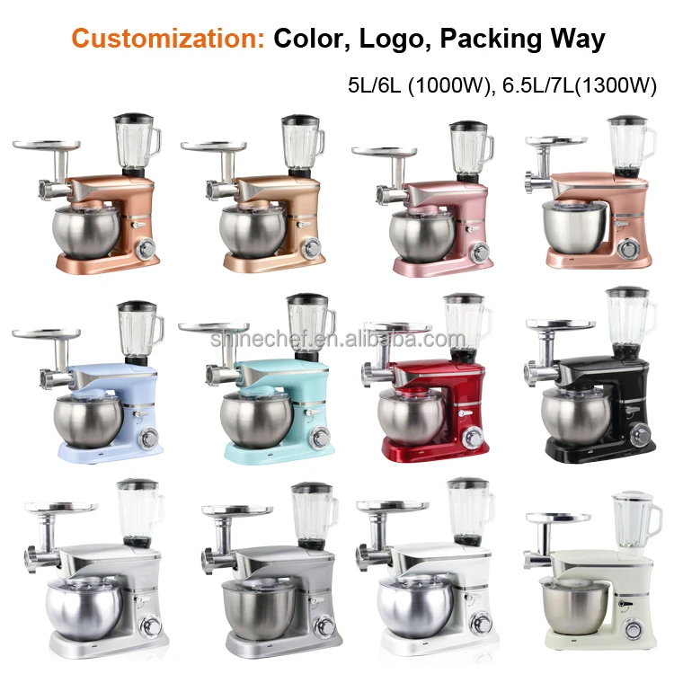 1500W Powerful Kitchen Appliances Multi Function Food Stand Mixer With 8.5L Mixing Bowl