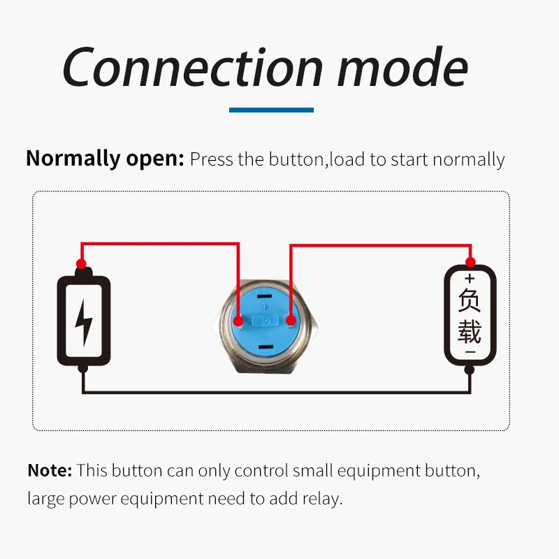 Panel Power Control Push Button Switch 12mm Waterproof Ip65 One Normally Open Aluminum Alloy Plating Metal Pushbutton Switch