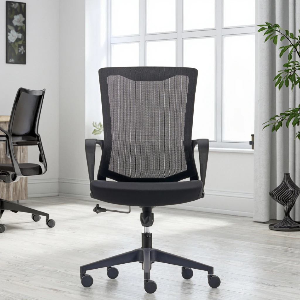 ZHONG BAI Cost-Efficient University Ergonomic Conference Training Chairs Executive Height Adjustable Thick Cushioned Seat Tilt 3
