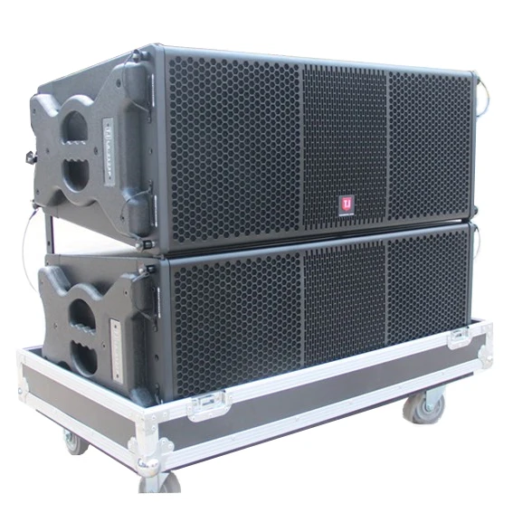 Line Array Sound System Speaker Outdoor Speaker Speaker Handle Ce Wood Modern LA212 Dual 12 Inches Ghxamp 2 Inch 24 Ohm 10w 3"