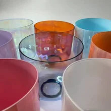 Alchemy Cosmic Color Quartz Crucible Sound Healing Crystal Singing Bowls