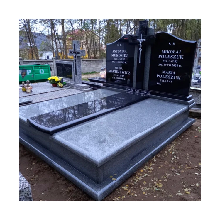 European Style Customized Design Granite Grave Marble Memorial Tombstone and Monument for Cemetery
