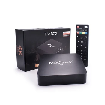 Low price good performance MXG PRO  android 7.1 10.0 11.0 ott tv box firmware 4k upscaling tv top box