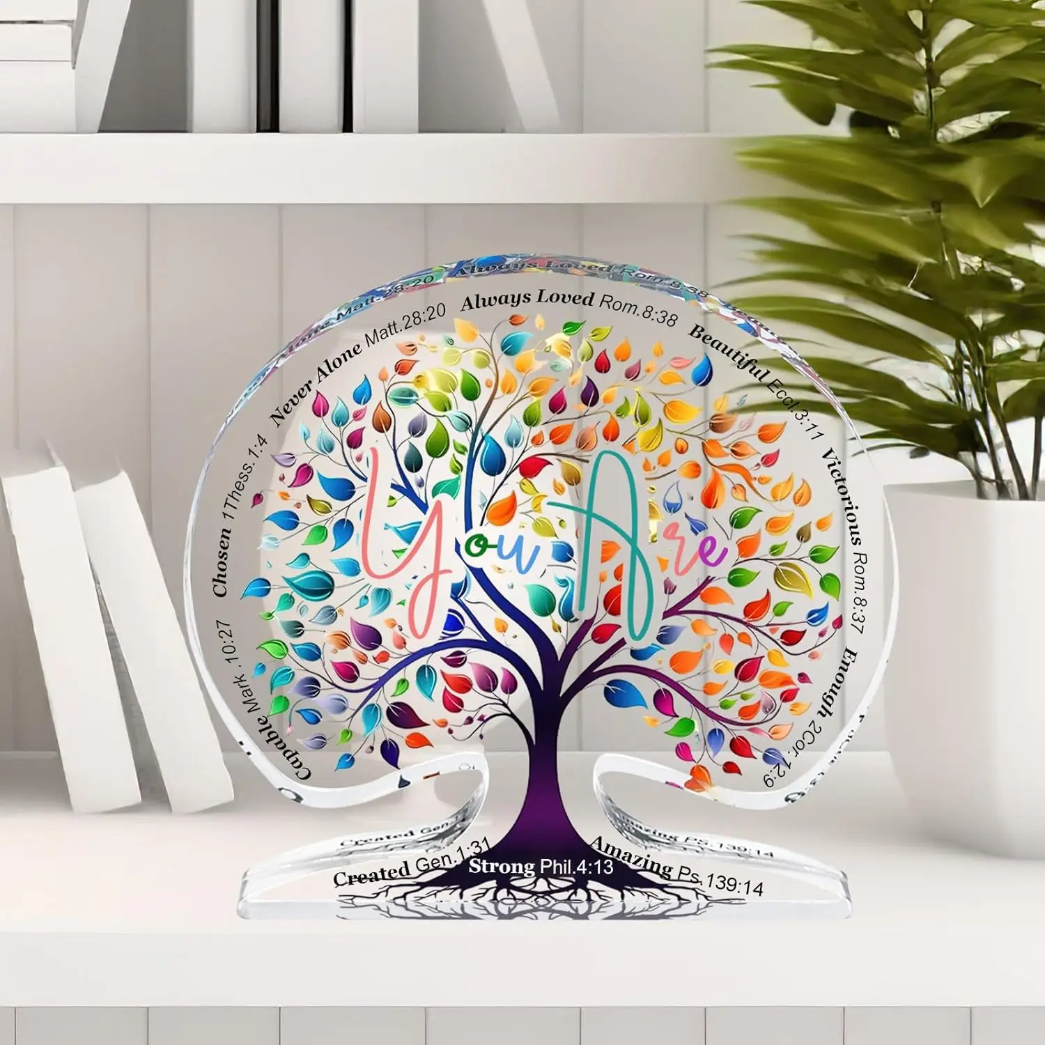 Unique Christian gift for women, Tree of life religious gift, for mom, friend, colleague, encouragement gift.