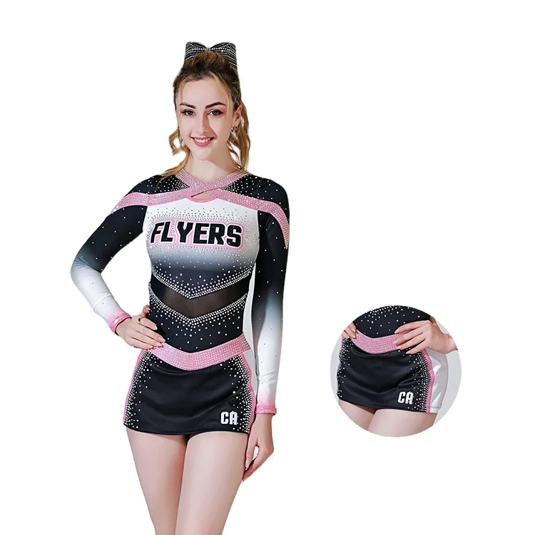 Team Cheerleading Uniforms Rhinestone Cheerleading Uniforms Design Logo ...