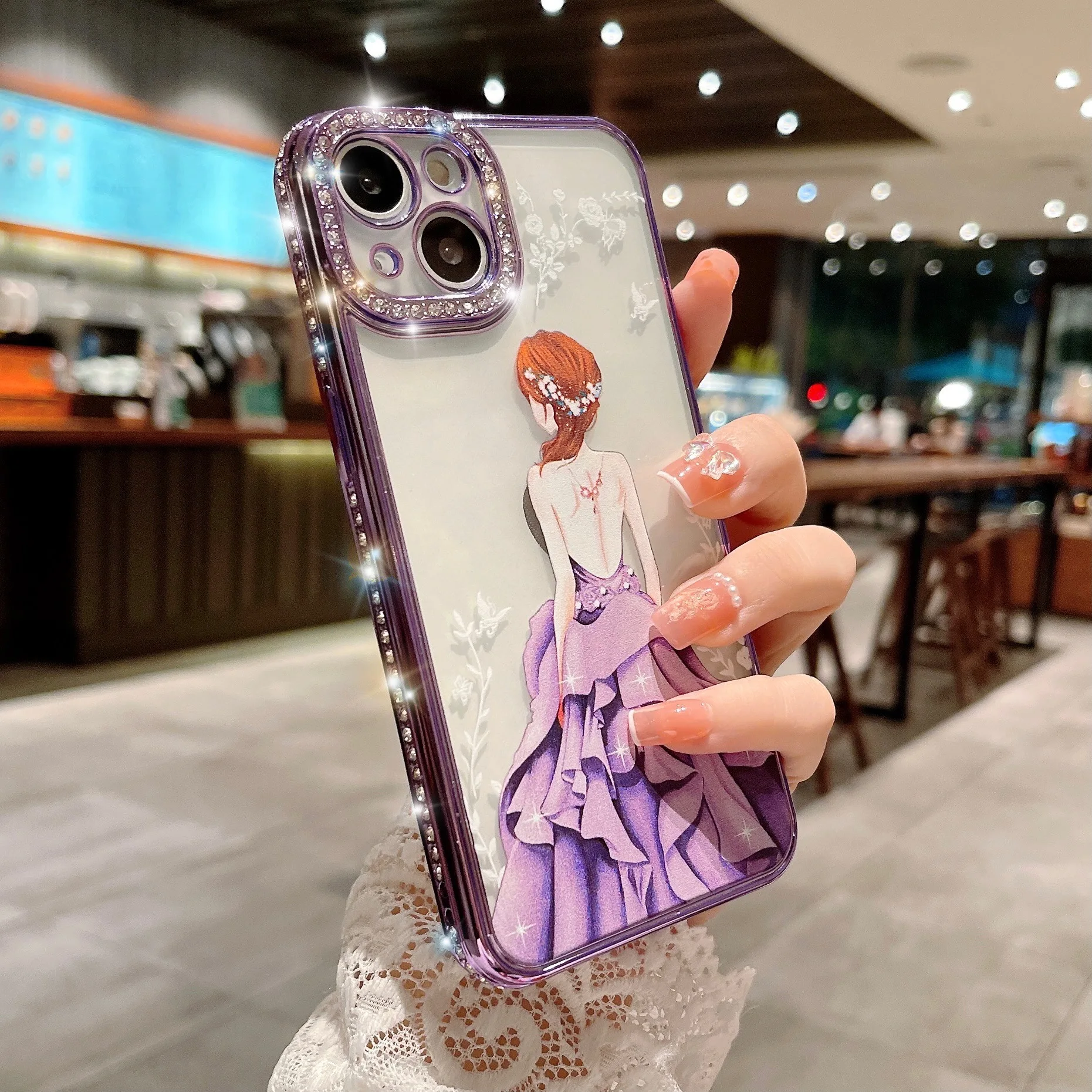 Cartoon Cute Princess Pretty Girl Phone Case for Iphone 13 Pro