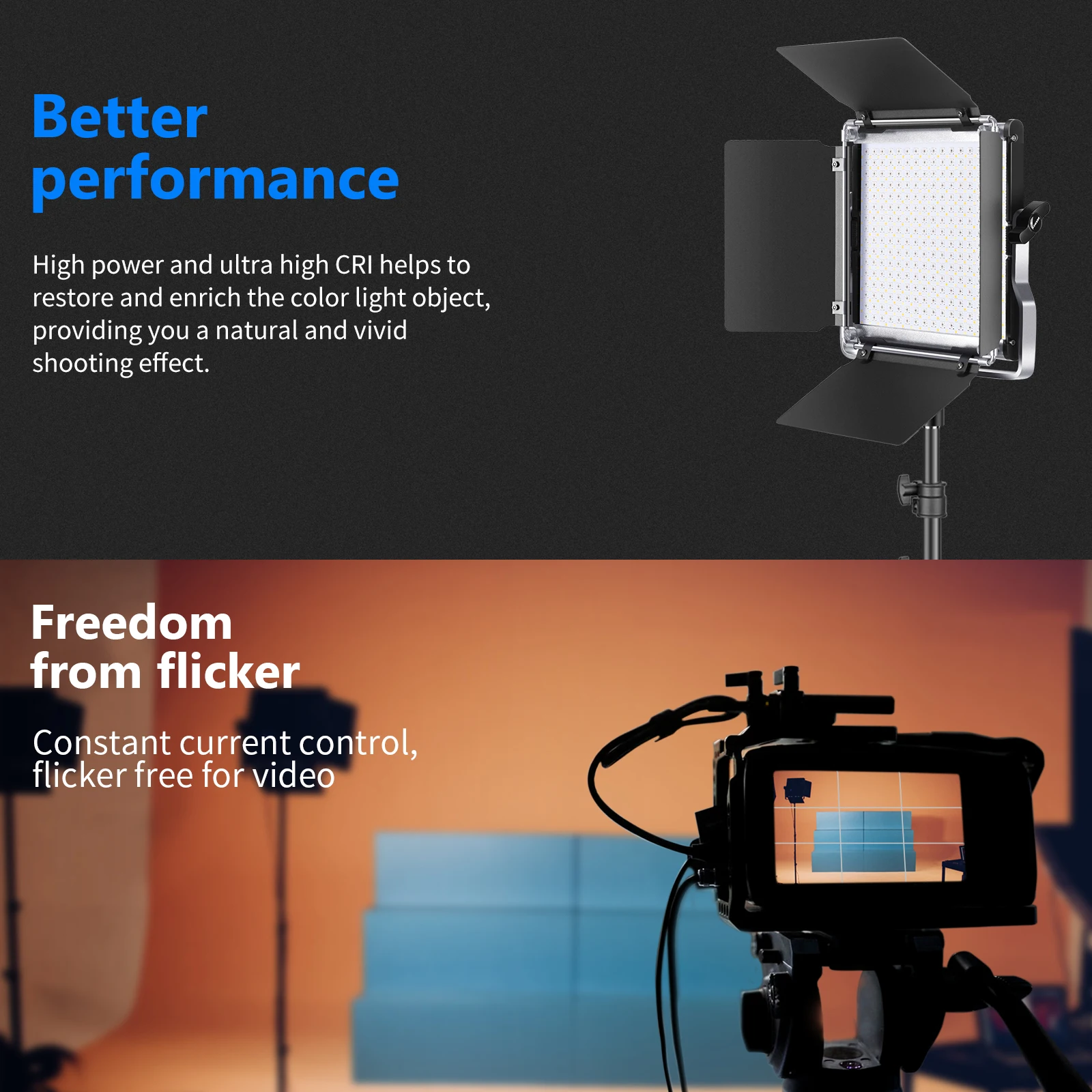 NEEWER 530 RGB LEDライト セット Amazon | Neewer 2パック 530 RGB LEDライトキット APP制御