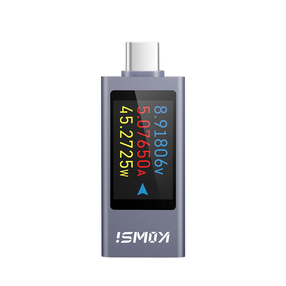 USB Tester 3.3V-40V USB C Messgerät 12A,Digital Multimeter PD3.1 QC4.0 PDO,Hochpräzise bi