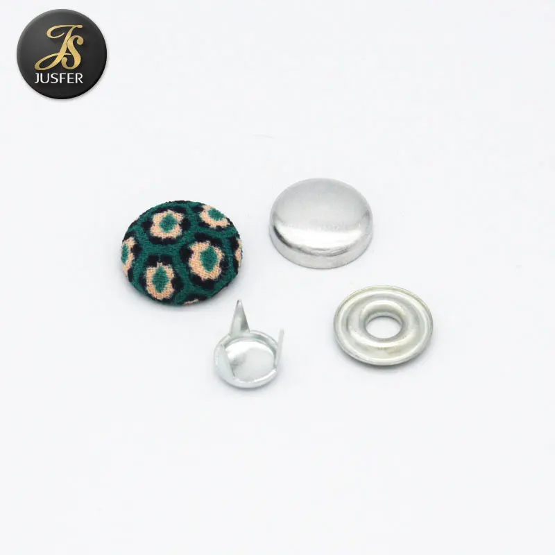 Aluminum Dome Ball Fabric Covered Button Baseball Cap Top Button With