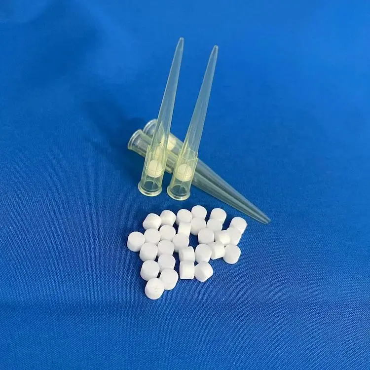 Puntas de pipeta universales para uso en laboratorio, filtro estéril Gilson, puntas de pipeta médicas de 10ul y 1000ul, filtro de polipropileno