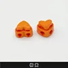 Orange - 11#width about 2cm - heart-shaped