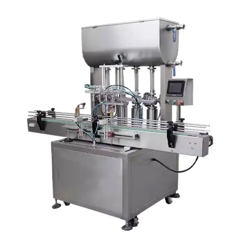 Factory Wholesale 2/4/6 Filling Nozzles Automatic Thick Liquid Cream Essential Oil Filling Machine for Cosmetic Lotion Paste