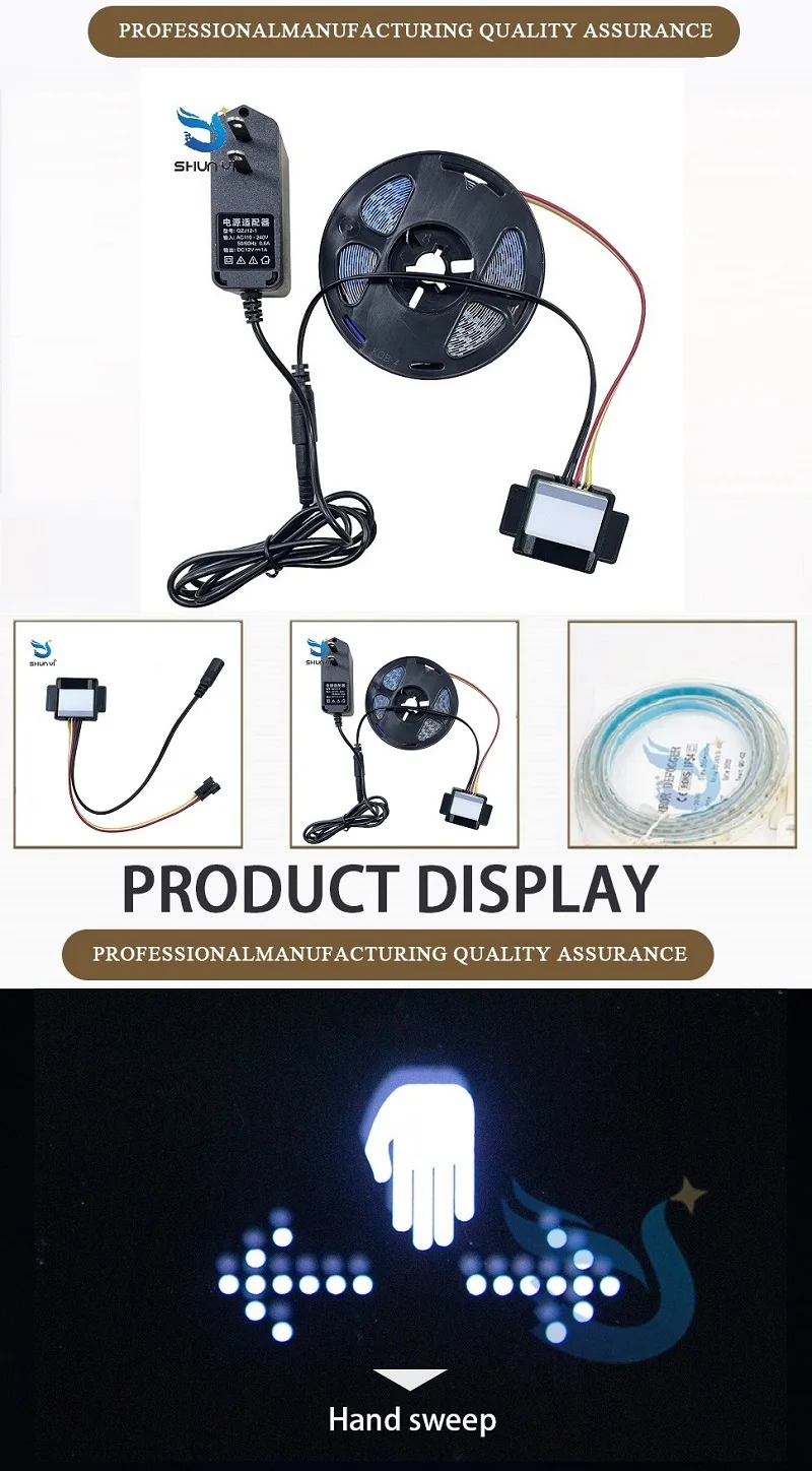 Led Intelligent Mirror Hand Sweep Switch Tricolor Dresser Bathroom Mirror Sensor Touch Sensor Switch supplier