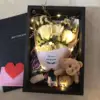 Champagne Rose Forget-me-not Gift Box